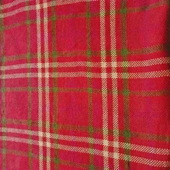 Christmas Plaid Rectangle Tablecloth - Picture 1 of 4
